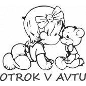 Nalepka Otrok v avtu T0142