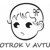 Nalepka Otrok v avtu T0152