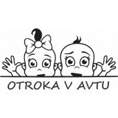 Nalepka Otroka v avtu T0154