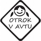 Nalepka Otrok v avtu T0160