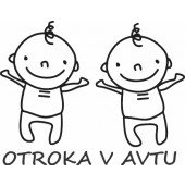 Nalepka Otroka v avtu T0163