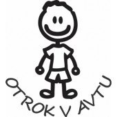 Nalepka Otrok v avtu T0177