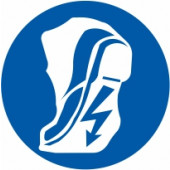 Znak Obvezna uporaba električno prevodne obutve