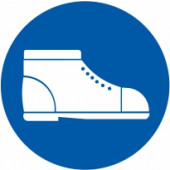 Znak Obvezna uporaba zaščitnih čevljev