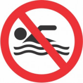 Znak Prepovedano plavanje