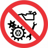 Znak Prepovedan vklop naprave med popravilom