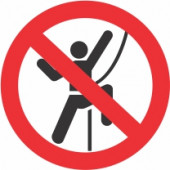 Znak Prepovedano plezanje