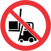 Znak Prepovedano potovanje s tovorom