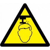 Znak Pozor! Nevarnost udarca v glavo
