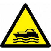 Znak Pozor! Območje motornih plovil