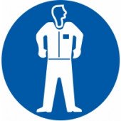Znak Obvezna uporaba zaščitne obleke