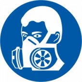 Znak Obvezna uporaba respiratorja