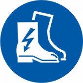 Znak Obvezna uporaba električno prevodne obutve