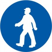 Znak Obvezna pot za pešce