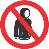 Znak Prepovedana uporaba kapuc