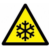 Znak Pozor! Nizke temperature in zmrzal