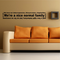 We're a nice normal family A0735