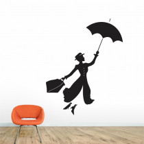 Stenska nalepka Mary Poppins C0177