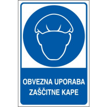 Obvezna uporaba zaščitne kape