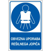 Obvezna uporaba rešilnega jopiča