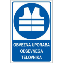 Obvezna uporaba odsevnega telovnika