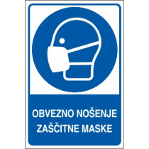 Obvezno nošenje zaščitne maske