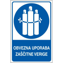 Obvezna uporaba zaščitne verige