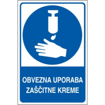 Obvezna uporaba zaščitne kreme