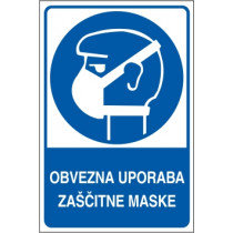 Obvezna uporaba zaščitne maske