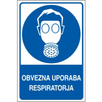 Obvezna uporaba respiratorja