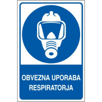 Obvezna uporaba respiratorja