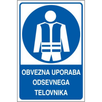 Obvezna uporaba odsevnega telovnika