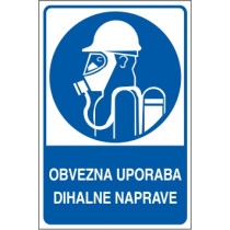 Obvezna uporaba dihalne naprave