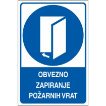 Obvezno zapiranje požarnih vrat