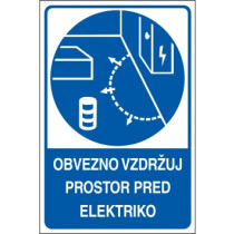 Obvezno vzdržuj prostor pred elektriko