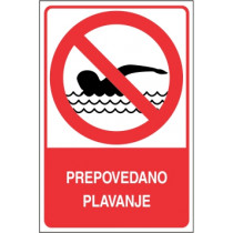 Prepovedano plavanje