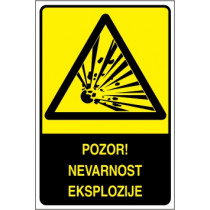 Pozor! Nevarnost eksplozije