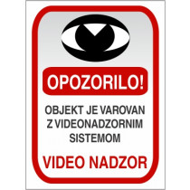 Varovano z video nadzorom