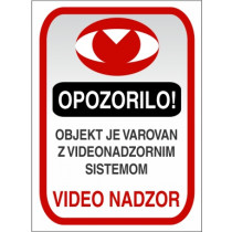 Varovano z video nadzorom