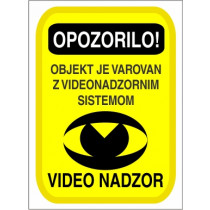 Varovano z video nadzorom