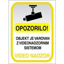 Varovano z video nadzorom