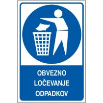 Obvezno ločevanje odpadkov