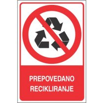 Prepovedano recikliranje