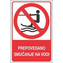 Prepovedano smučanje na vodi