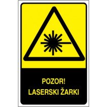 Pozor! Laserski žarki