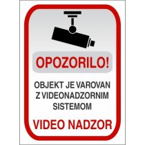 Varovano z video nadzorom