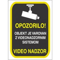 Varovano z video nadzorom