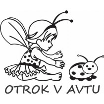 Nalepka Otrok v avtu T0001