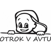 Nalepka Otrok v avtu T0020