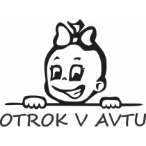 Nalepka Otrok v avtu T0032